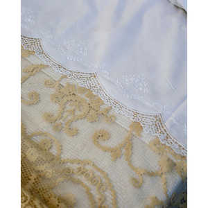 Handmade Polyester Filet Embroidered <b>Bedspread</b> Floral Print Quilted <b>Coverlet</b> for Home Use Available in Twin Queen King Sizes - Product Image 1
