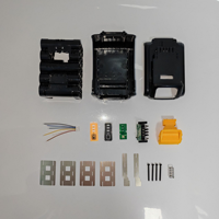 Boîtier de batterie de remplacement et carte BMS pour outils DEW DWT 20V DCB209 9.0AH 15 cellules 18650, boîtier en plastique et kit complet BMS