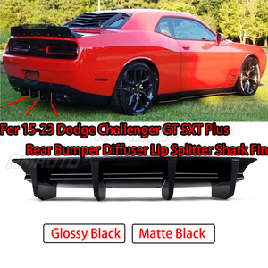 ตัวกระจายกันชนหลังสำหรับ15-23 Dodge Challenger GT SXT PLUS สปอยเลอร์ครีบฉลาม - Product Image 1