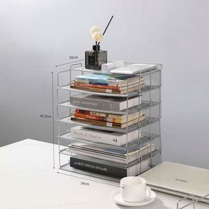 Estante de Pared de Metal con Malla Metálica, Estante de Almacenamiento de Periódicos y Revistas de Cinco Niveles, Estante para Archivos A4, Almacenamiento de Oficina - Product Image 4