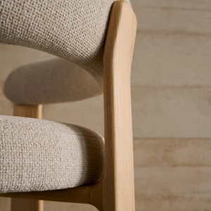 Silla de Comedor de Diseño Moderno JP, Madera Maciza de Fresno, Color Personalizable, Tapicería, Silla de Descanso, Muebles para el Hogar - Product Image 5