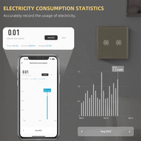 Nouvelle fonction réglage de la lumière de fond tuya smart 2 gang wifi interrupteur mural verre incurvé zigbee interrupteurs de lumière