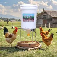 Mangeoire automatique à distance et programmable pour animaux d'élevage, abreuvoir pour poulets, canards, oies, tortues, pigeons