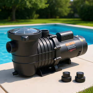 Bomba de piscina Vevor de 1.5Hp de doble velocidad, 230V 1100W, autocebante, con filtro y cesta de filtración para piscinas enterradas. - Product Image 2