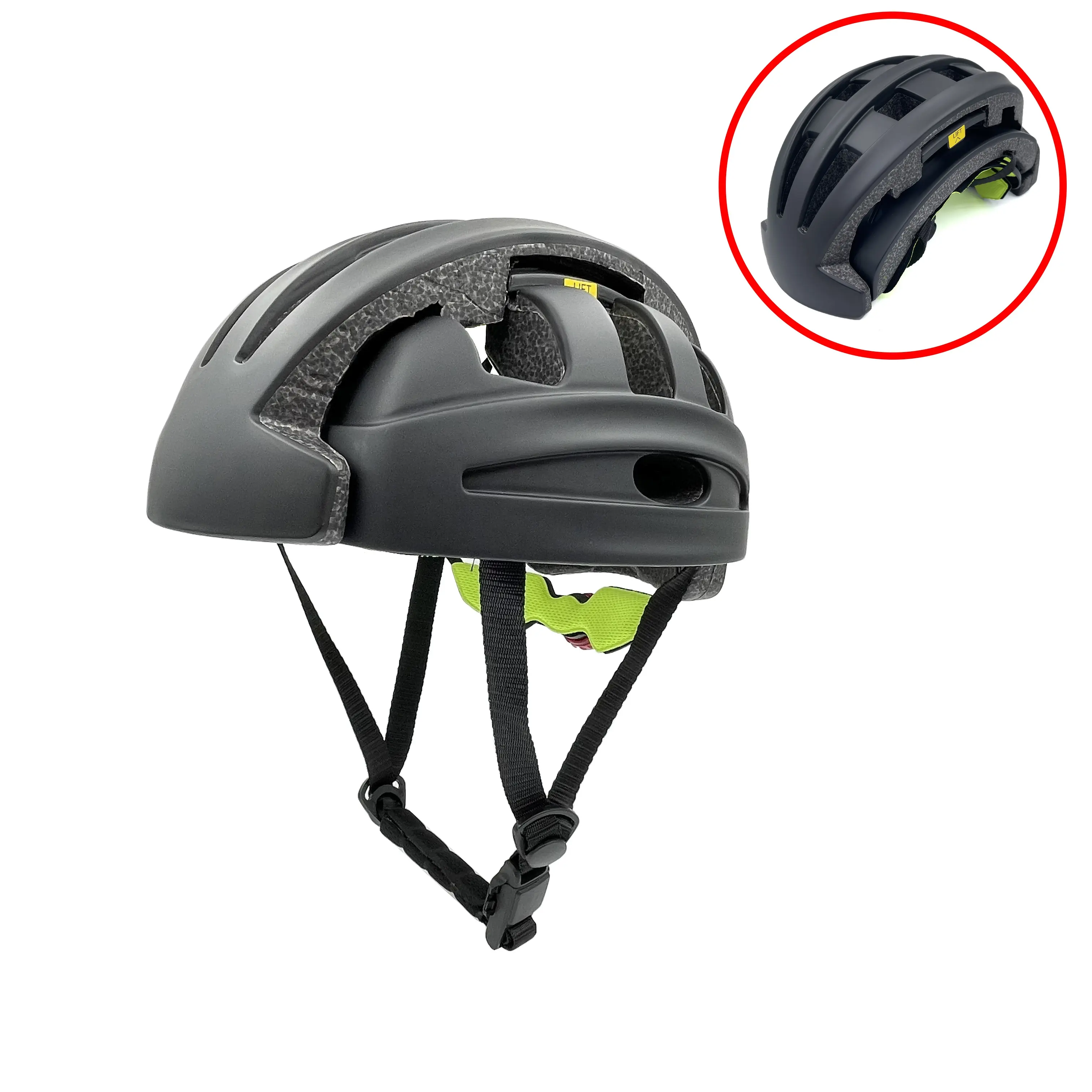 REYGEAK New Folding Comfortable Breathable Bicycle Helmet Safety Bike Foldable Helmet With Rear Light Unisex Cycling Gear