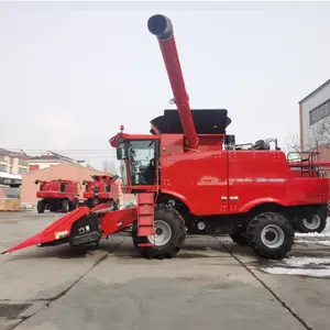 Agricultural Self-Propelled wheel Type corn Rice Wheat Grain Combine Harvester