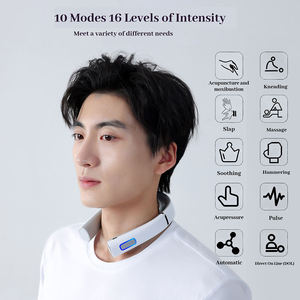PAKISS Smart Neck Massager EMS TENS Heating <b>Vibration</b> Wireless Rechargeable Neck Massage Device OEM ODM Manufacturer - Product Image 4