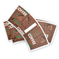 Flexographie OEM impression café noir tasse à thé utiliser 210gsm simple pe papier couché ventilateur matière première