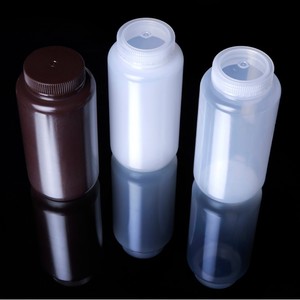 Botellas de Muestra de PP Médico Angentech, Transparentes, Blancas y Marrones, Resistentes a Ácidos y Álcalis, Botellas de Reactivos de Boca Ancha - Product Image 3