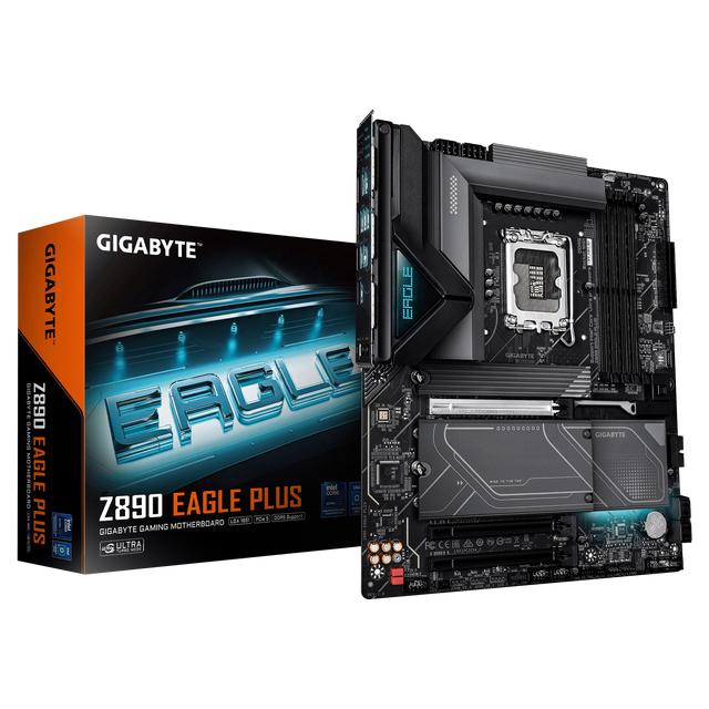 2026 New Stock GIGABYTE Z890 EAGLE PLUS LGA 1851 Support Core Ultra DDR5 256GB M.2 SATA Gaming Motherboard for PC Desktop