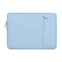 Housse d'ordinateur portable décontractée imperméable en gros avec fermeture à glissière, de haute qualité, légère et fine, pour un usage quotidien unisexe