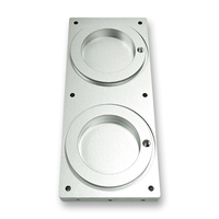 Precise Alignment CNC Machining OEM Aluminum Milling Drilling Sheet Fabrication Metal Silver Anodize Tolerance Custom Parts