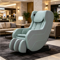Silla de masaje con compresión caliente, de cuero, Shiatsu, barata, de fábrica, al por mayor, silla de masaje Real Relax, silla de masaje vibratoria de gravedad cero