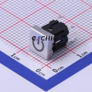 K6-6163D03 Tactile Switch Through hole Component (THT) Switch 1.6N Through Hole 10mm 10mm - Product Image 1