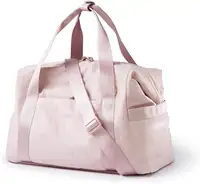 Переносная розовая нейлоновая сумка для путешествий