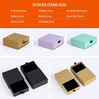 Ruban coulissant boîte à perruque extension cosmétique collier cils coloré style carton papier emballage cadeau boîte à tiroir