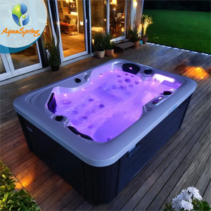 Petit bain à remous intérieur 2 <span class=keywords><strong>places</strong></span> à <span class=keywords><strong>prix</strong></span> bon marché et de haute qualité, jacuzzi, <span class=keywords><strong>spa</strong></span> de massage extérieur avec 49 jets de massage - Product Image 1