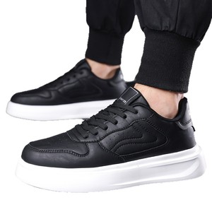 Chunky Shoes Men Genuine <b>Leather</b> Round Toe Lace Up Platform <b>Sneakers</b> Breathable Autumn Fashion Casual Shoes - Product Image 5