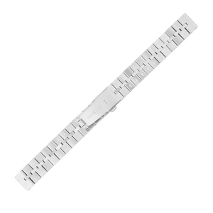 Correa de reloj de acero inoxidable, correa de repuesto plateada para uso informal y de negocios - Product Image 2