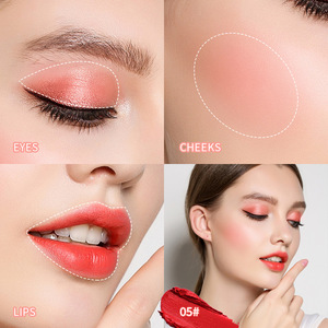 Brillant à lèvres 3 en 1 Multi-fonction Eyeshadow Blush Lip Gloss Mud velour matte fard à paupières rouge à lèvres OEM personnalisé - Product Image 4