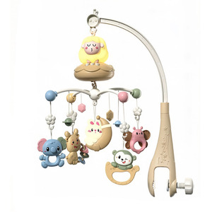 Móvil Giratorio con Melodía Relajante, Móvil <span class=keywords><strong>para</strong></span> Cuna con Luces LED y Sonajeros Colgantes Suaves - Product Image 3
