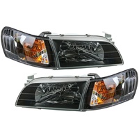 Pour Corolla AE100 AE101 1992 - 1995 Phares modifiés Fond noir Feux de coin 55W 12V