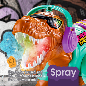 2,4 GHz Elektrische Simulations-RC-Tiere aus Kunststoff, ferngesteuerte Hip-Hop-Sprüh-Dinosaurier und Laufspielzeuge für Kinder - Product Image 4