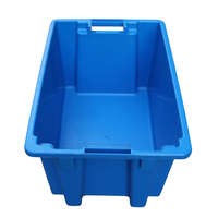 Caisses de stockage en plastique PP empilables robustes pour le transport efficace des légumes Fruits Viande Fruits de mer
