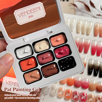 Vendeeni Soldes Chauds 9 Couleurs Collection Automne Hiver Vernis Gel Pat Pat Boîte Offert TPO HEMA OEM Effet 5EN1 Vernis Gel Ongles Pat Ombre