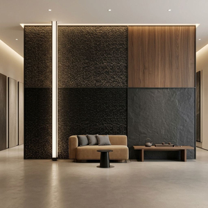 Revestimiento de Travertino Suave MCM, Chapa de Piedra Flexible, Loseta de Imitación de <span class=keywords><strong>Roca</strong></span> Ligera, Decoración Moderna para Paredes Interiores y Exteriores de Cocina y Comedor - Product Image 1