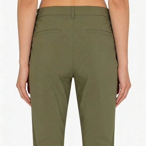 <span class=keywords><strong>Pantaloni</strong></span> da Golf Classici da Uomo <span class=keywords><strong>in</strong></span> Tessuto Canvas Personalizzato, Stile Flat Front, Elasticizzati, <span class=keywords><strong>Vita</strong></span> Elastica, <span class=keywords><strong>Bianchi</strong></span>, Slim Fit, Casual, da Lavoro - Product Image 4