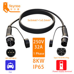 Câble de charge portable pour véhicule électrique feyree 3,5 kW Type 2 vers Type 2, prise de charge monophasée, chargeur de voiture électrique Type 2, station de charge rapide - Product Image 2