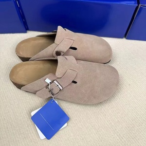 Mules Boken de Lujo al por Mayor, Cómodos, de Ante Vacuno, Planos, con Punta Cerrada, <span class=keywords><strong>Zuecos</strong></span> Borke para Hombre y <span class=keywords><strong>Mujer</strong></span>, Pantuflas de Marca de Diseñador Populares con Soporte de Arco - Product Image 1