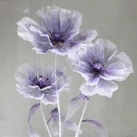 Fleurs en soie géantes artificielles de taille personnalisée colorée pour la décoration de mariage Fournisseur de mariage