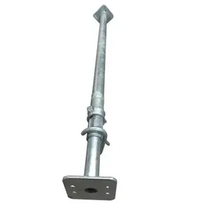 Puntales telescópicos de acero galvanizado para losas, soportes ajustables para andamios de hormigón - Product Image 4