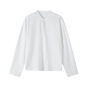 T-shirt à manches courtes pour homme, col rond, velours polyester/coton, coupe classique, couleur unie, respirant, tendance, logo personnalisé, printemps-automne - Product Image 2