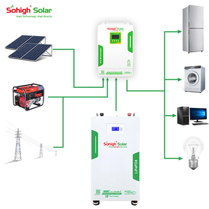 Batterie au lithium rechargeable Sohigh Solar Simple Monitoring LiFePO4 51,2 V 16 kWh, qualité supérieure, plus de 8000 cycles, montage mural, hors réseau/hybride - Product Image 6