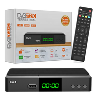 Oem personalizar decodificador DVB-T2/dvb-t, receptor digital de tv hd dvb t2 h.265 1080p receptor wifi conjunto caixa superior decodificador