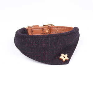 Collar ajustable de cuero para perros y gatos, bufanda a cuadros, accesorios para perros - Product Image 6
