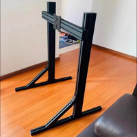 Support de montage réglable pour moniteur et téléviseur à écran unique, bras de fixation pour simulateur de course sur profilé en aluminium