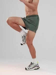Shorts de sport pour <span class=keywords><strong>homme</strong></span> de qualité supérieure, légers, à séchage rapide, avec cordon de serrage, pour la <span class=keywords><strong>randonnée</strong></span>, la course à pied, les activités sportives, 5 pouces - Product Image 5