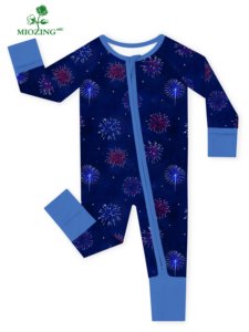 Miozing Ropa de Bebé para el Día de la Independencia, <span class=keywords><strong>Pijamas</strong></span> de Bambú Orgánico para Bebé, Ropa de Bebé Directo de Fábrica, <span class=keywords><strong>Pijamas</strong></span> de Bebé Personalizadas - Product Image 2