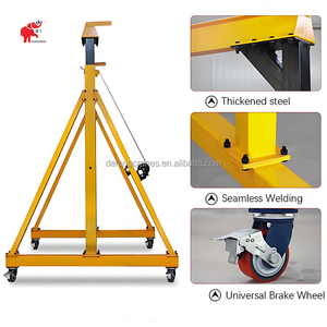 Peso ligero, 1 tonelada, 2 toneladas, 3 toneladas, <span class=keywords><strong>4</strong></span> toneladas, 5 toneladas, 6 toneladas, 7 toneladas, 8 toneladas, grúa de pórtico portátil móvil con polipasto eléctrico - Product Image 3