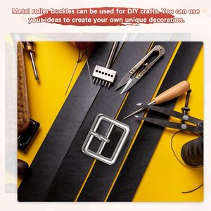Metal Single Prong Buckle Webbing Belts Center Bar Buckle Use For Leather Bags Craft <b>Purse</b> DIY Accessories - Product Image 5