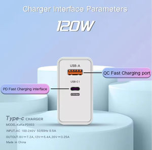 Cargador Rápido 3.0 de 67W con Adaptador Tipo C para iPhone y Samsung, Cargador USB de Doble Puerto para iPhone 16, Cargador USB de 120W con Carga Rápida - Product Image 2