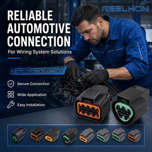 Reelhon Auto Connector 2.2series 1/2/3/4/8/10/12Pin Female Waterproof Wire Harness Electric <b>Terminal</b> Manufactory - Product Image 2