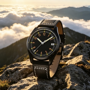 Montre de style pilote avec mouvement mécanique <span class=keywords><strong>Seiko</strong></span> Nh35 de 39 mm et 36 mm, étanche à 10 ATM, logo OEM, logo personnalisé, montre sport pour homme - Product Image 3