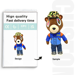 Búp bê sang trọng tùy chỉnh làm cho tác phẩm nghệ thuật của riêng bạn để plushie đứng lên nhồi bông Búp bê thần tượng sang trọng - Product Image 5