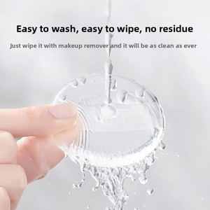 Éponge de <span class=keywords><strong>maquillage</strong></span> en silicone <span class=keywords><strong>transparente</strong></span>, souple, non absorbante, pour fond de teint liquide, crème BB et isolation, utilisable à sec ou humide - Product Image 4