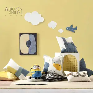 AIBUZHIJIA – housse de coussin décoratif de la série Minions, Design Original, pour la maison, le canapé, la chaise, la chambre à coucher, le salon